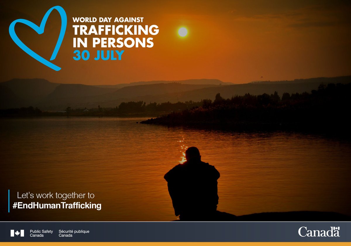 Safety_Canada's tweet photo. On this #WorldDayAgainstTraffickingInPersons, we remain committed to supporting all organizations who work with at-risk populations in their vital efforts towards combatting #HumanTrafficking https://t.co/pya43ivIbe