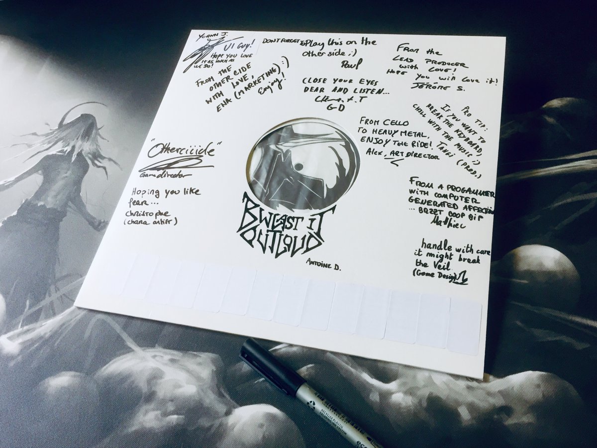 OthercideGame's tweet photo. Heads-up everyone! We're giving away two copies of our exclusive Vinyl signed and painted by the dev team!

Get a chance to win by

- following us on Twitter
- retweeting this post

We'll announce the winners on August 14! https://t.co/awLWYFlT2L