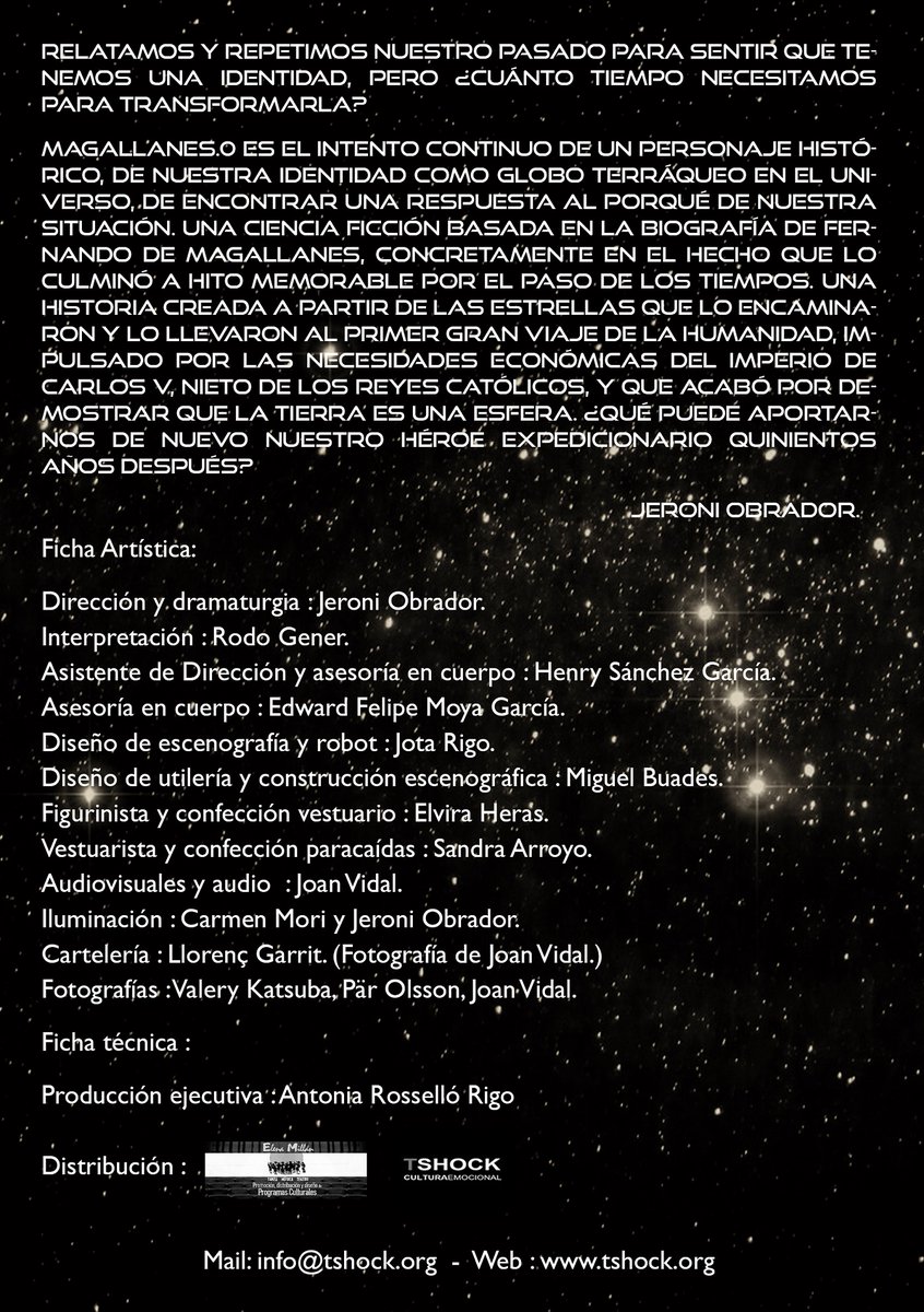 Ayuntamiento de Sevilla (@ayto_sevilla) on Twitter photo 🌙🎭El espectáculo teatral ‘Magallanes.0’ llega este fin de semana a las ‘Noches de verano en Palacio’ con <a href="/RodoGener/">Rodo Gener</a>, nominado a los <a href="/PremiosMax/">Premios Max</a>, como protagonista #Veraneoenlacity
¡No te lo pierdas!
👉bit.ly/2ECFALH 🌙🎭El espectáculo teatral ‘Magallanes.0’ llega este fin de semana a las ‘Noches de verano en Palacio’ con <a href="/RodoGener/">Rodo Gener</a>, nominado a los <a href="/PremiosMax/">Premios Max</a>, como protagonista #Veraneoenlacity
¡No te lo pierdas!
👉bit.ly/2ECFALH