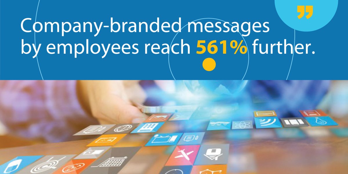 Did you know that company-branded messages reach 561% further when shared by employees versus just the brand’s channels? That means you should encourage your employees to share company posts on social media. Not sure where to start? Then contact us: theintern-ship.co.za/contact/