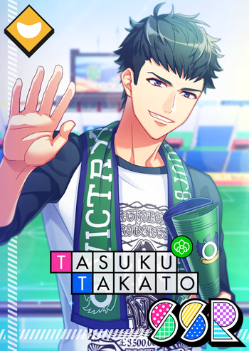 Tasuku:He doesn't really hug. It's more you invading his personal space while he grumbles in complaint but otherwise doesn't do anything. It's not uncommon to find you clinging onto Tasuku while he reads his script and complains about how you're 'distracting' him (he loves it)