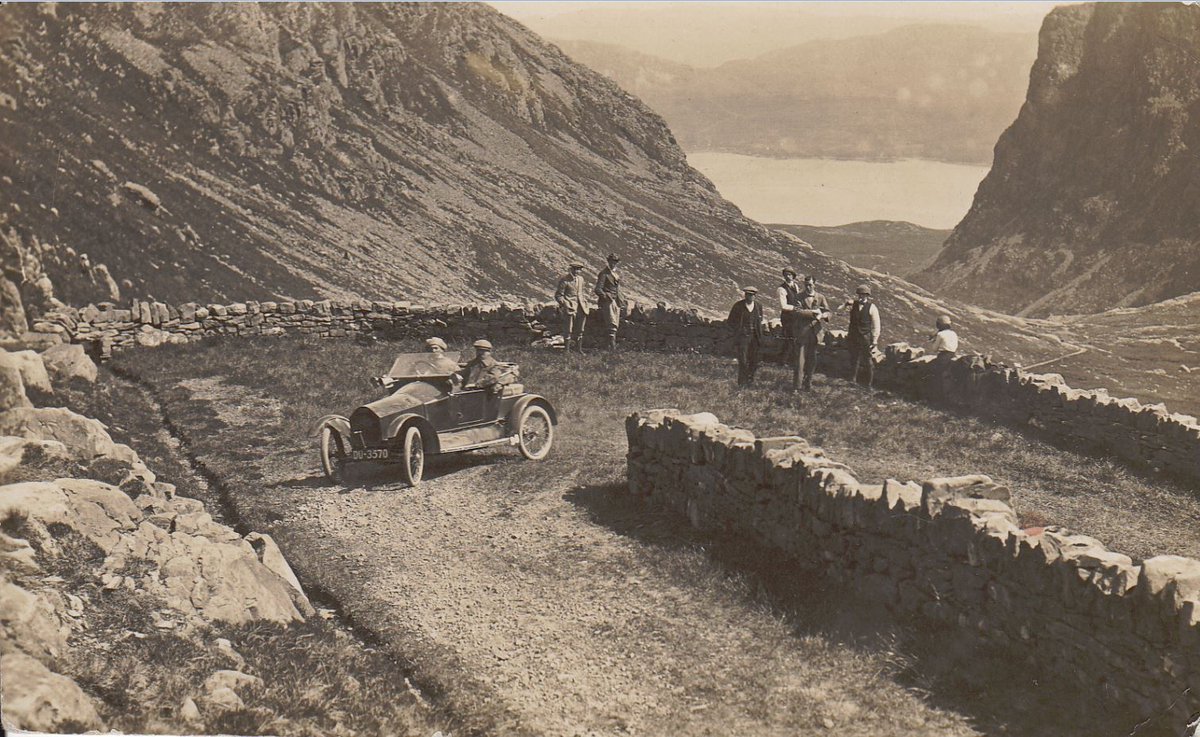 TainMuseum's tweet photo. A wee postcard from our collection. Written on the back is; "First motor user on Bealach". The postcard is dated 27th December 1917. #NC500 #TainMuseum https://t.co/xcRSrRnko5