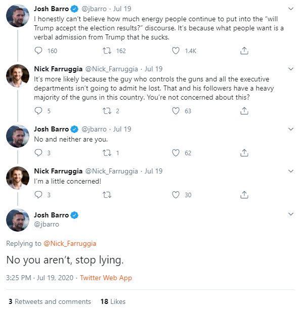 "What if everything is better than it looks and you're overreacting?"*two weeks later*"What if, despite things having gotten seemingly much worse, everything is still better than it looks and you're overreacting?"
