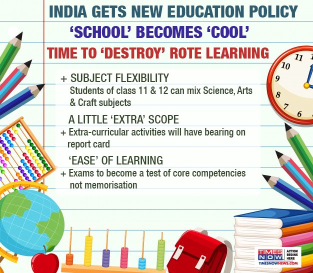 Modi govt Announces "New Education Policy" after 34 years.. List of changes :