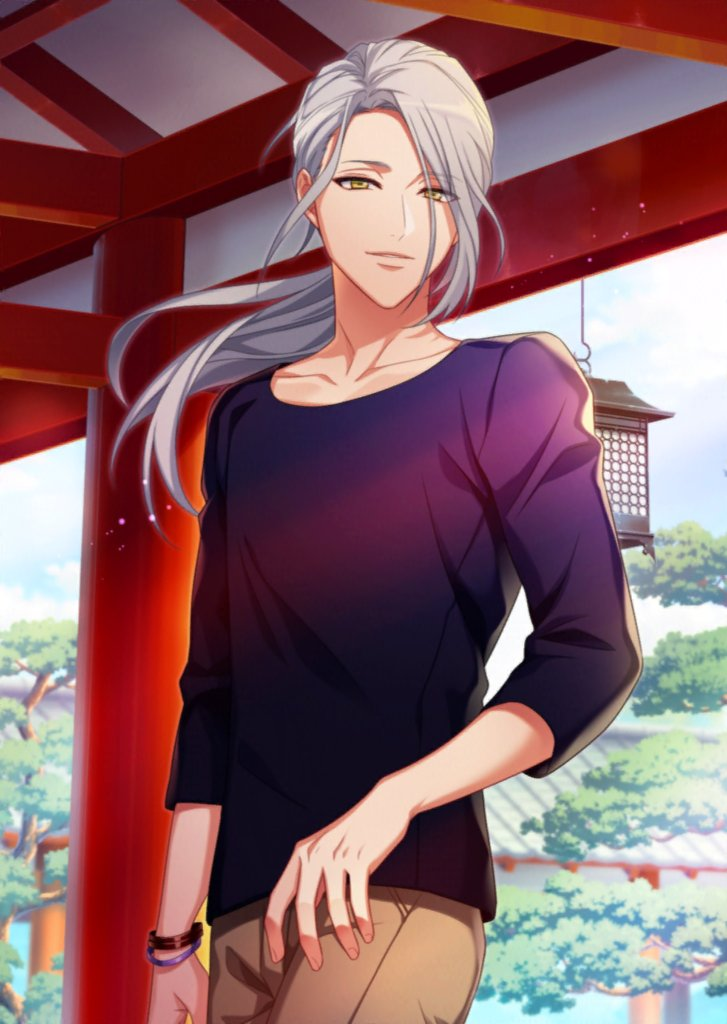 Azuma:Instant relaxation. The moment he hugs you, you feel like you could fall asleep. He smells like lavender, chamomile and a hint of perfume. He has this underlying warmth that feels like a blanket being draped over you. You love falling asleep with him.