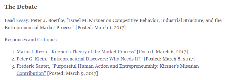 Kirzner's writings are subtle and insightful, but I think his alertness metaphor has been misleading in the study of markets, competition, and entrepreneurship. On this point,  @PeterBoettke and I respectfully disagree. 3/  https://oll.libertyfund.org/pages/lm-kirzner