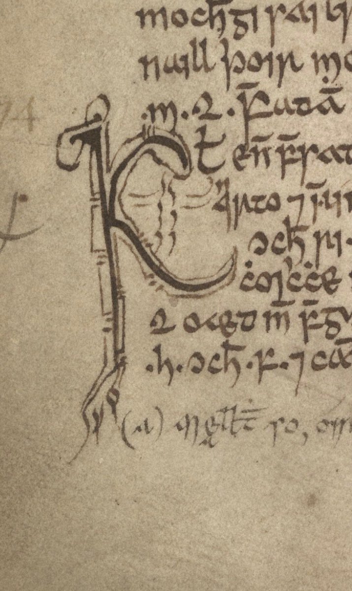 … Looks like the unknown scribe or another budding artist decided to try their hand at a fancy K!