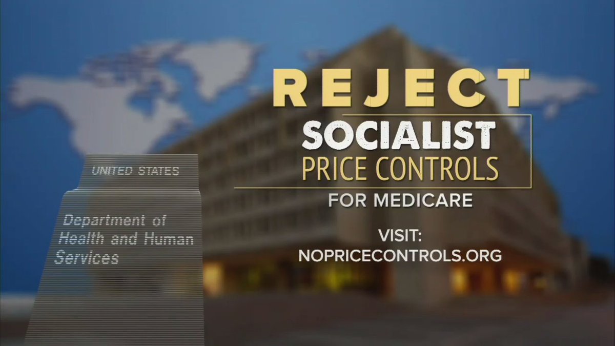 The Trump criticism of ads from "Big Pharma" about his drug plan appears to actually be a response to an Americans for Tax Reform commercial that has been running in heavy circulation on Fox.Left, Fox's America's Newsroom, 9:22 a.m.Right, Trump, 9:44 a.m.
