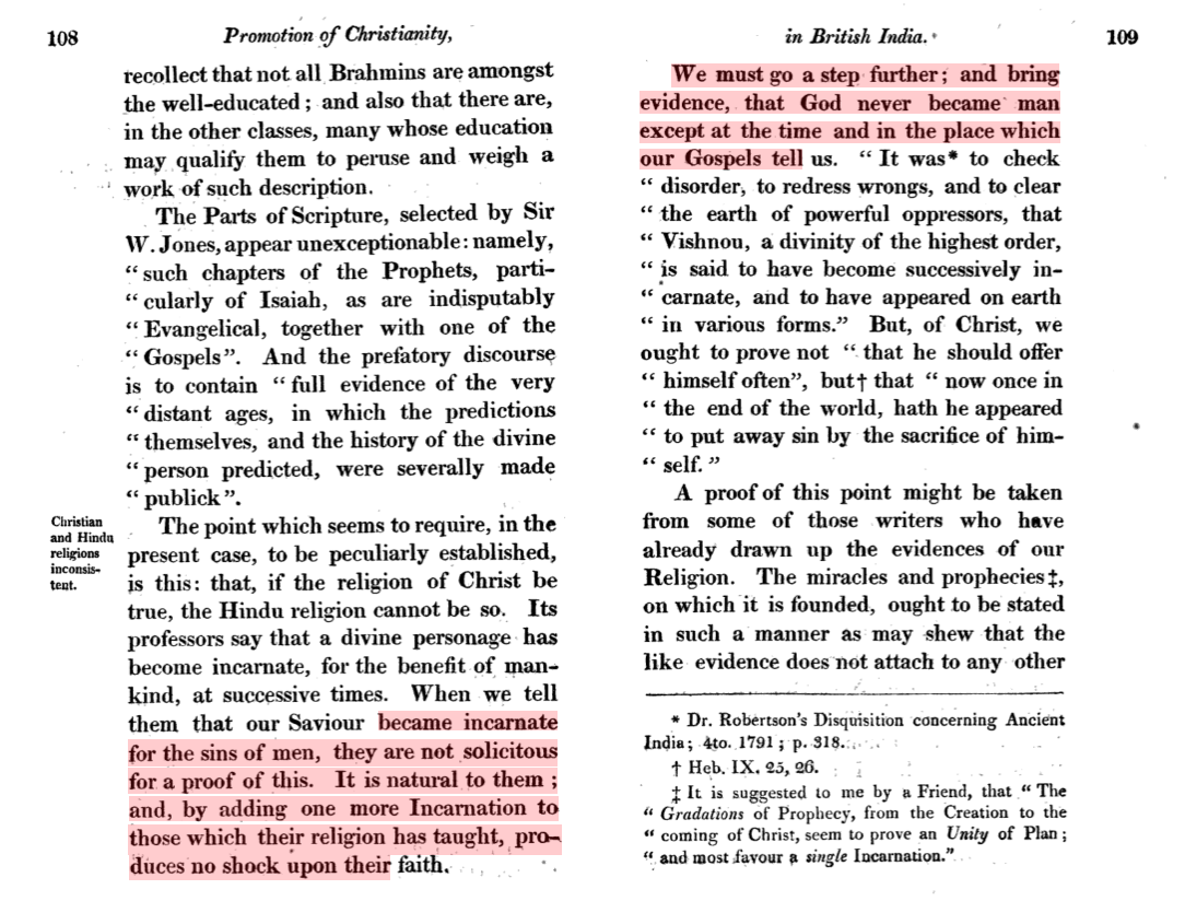 Narrations were drawn to deal with possible situation of inconsistencies in Bible and Vedas.for EG. Question of Jesus incarnation while Christianity doesn;t promote re-birth should be answered that God never became MAN except to check the disorders existing in our society.14/n