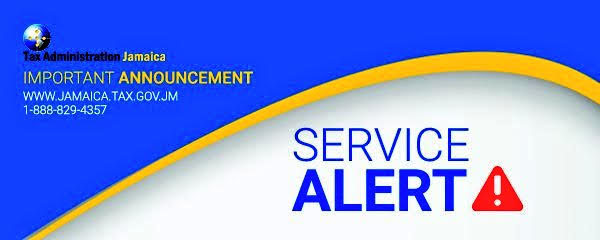 JamaicaTax's tweet photo. SERVICE ALERT: Persons visiting Mandeville #TaxOffice may experience service delays due to tech issue impacting system at the location. Vist Christiana/Santa Cruz #TaxOffice for usual service. Apologies for the inconvenience caused #ServiceFIX ASAP @MOFJamaica https://t.co/PZpnDUju90
