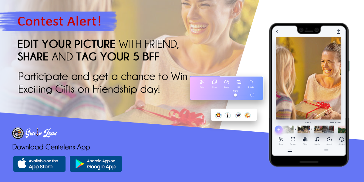 Genielens1's tweet photo. Participate in Genielens friendship day contest. Edit your picture on Genielens and tag your 5 BFF. Win the exciting prizes. Download Genielens App Now! Google https://t.co/fhz7srykAP iOS-https://t.co/SiSnzPbNjr
#genielensapp #changebackground #FriendshipDayContest #photoediting https://t.co/JSOV3kEXsP