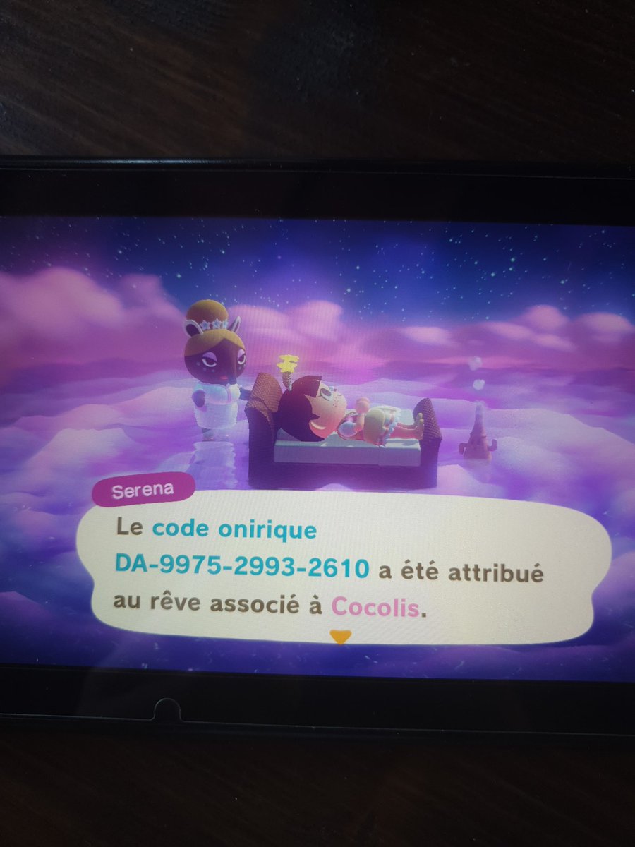 SuicG59ide's tweet photo. @ReysonFR voici mon code onirique 🥺🥺 tu pourra faire en vidéo ? 
(Mon ile est en traveaux ) https://t.co/xifRBYNDLi