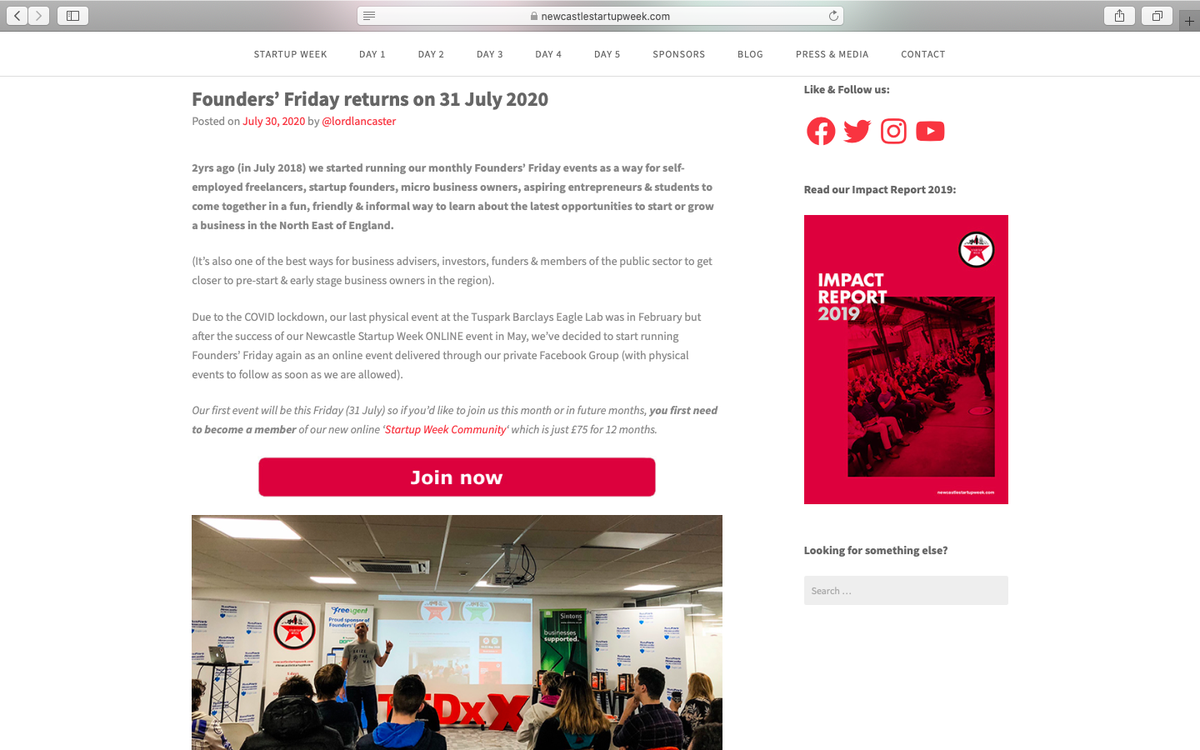 FoundersFriday's tweet photo. Our monthly @FoundersFriday events return tomorrow (Friday 31 July) as an online event delivered via our private Facebook Group!

Find out more &amp; get involved at https://t.co/d0OI7zNJGj https://t.co/2GUSVExMP2