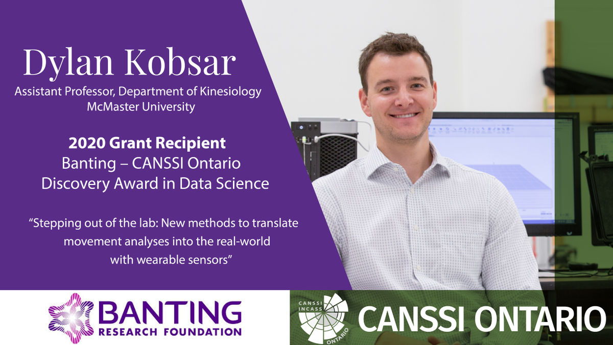 CANSSIOntario's tweet image. #McMasterScience Dylan Kobsar receives Banting-CANSSI Ontario #DiscoveryAwardDataScience to improve the management of #osteoarthritis – a step forward in improving quality of life for millions of Canadians.

#McMasterU #arthritis @ArthritisSoc @arthritissocON  @BantingResearch