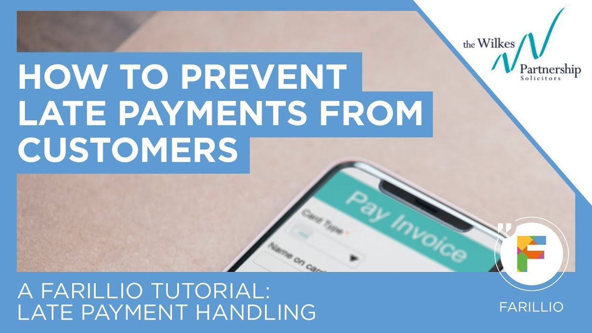 farillio's tweet photo. As a #SmallBusiness in a difficult climate, getting paid can be tricky. Make sure terms are clear and that you know your rights. Our late payment suite gives guidance - tune in to our video with @WilkesLaw https://t.co/nYT9f4XIcv #BuildingBrave #SmallBizLove #LeaveNoSMEBehind https://t.co/LRhMN4IGNP