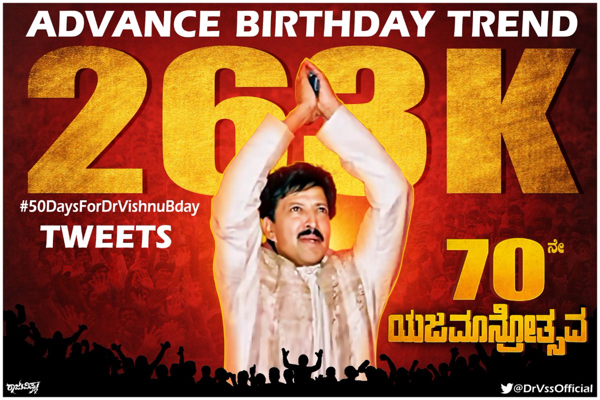 Supreet53269362's tweet photo. ಸೃಷ್ಟಿಗೊಬ್ಬನೆ ಬ್ರಹ್ಮ, ನಾಡಿಗೊಬ್ಬನೆ ಸಿಂಹ..
🔥🔥🔥🔥
ಅಡ್ವಾನ್ಸ ಬರ್ತಡೇ ಟ್ರೆಂಡ್ ನಲ್ಲಿ ಜೊತೆಯಾದ ಎಲ್ಲಾ ಅಭಿಮಾನಿಗಳಿಗೆ ಧನ್ಯವಾದಗಳು 😍😍😍
#50DaysForDrVishnuBday #263K
#ಲವ್_ಯು_ಬಾಸ್ https://t.co/u4YgsVPRl8