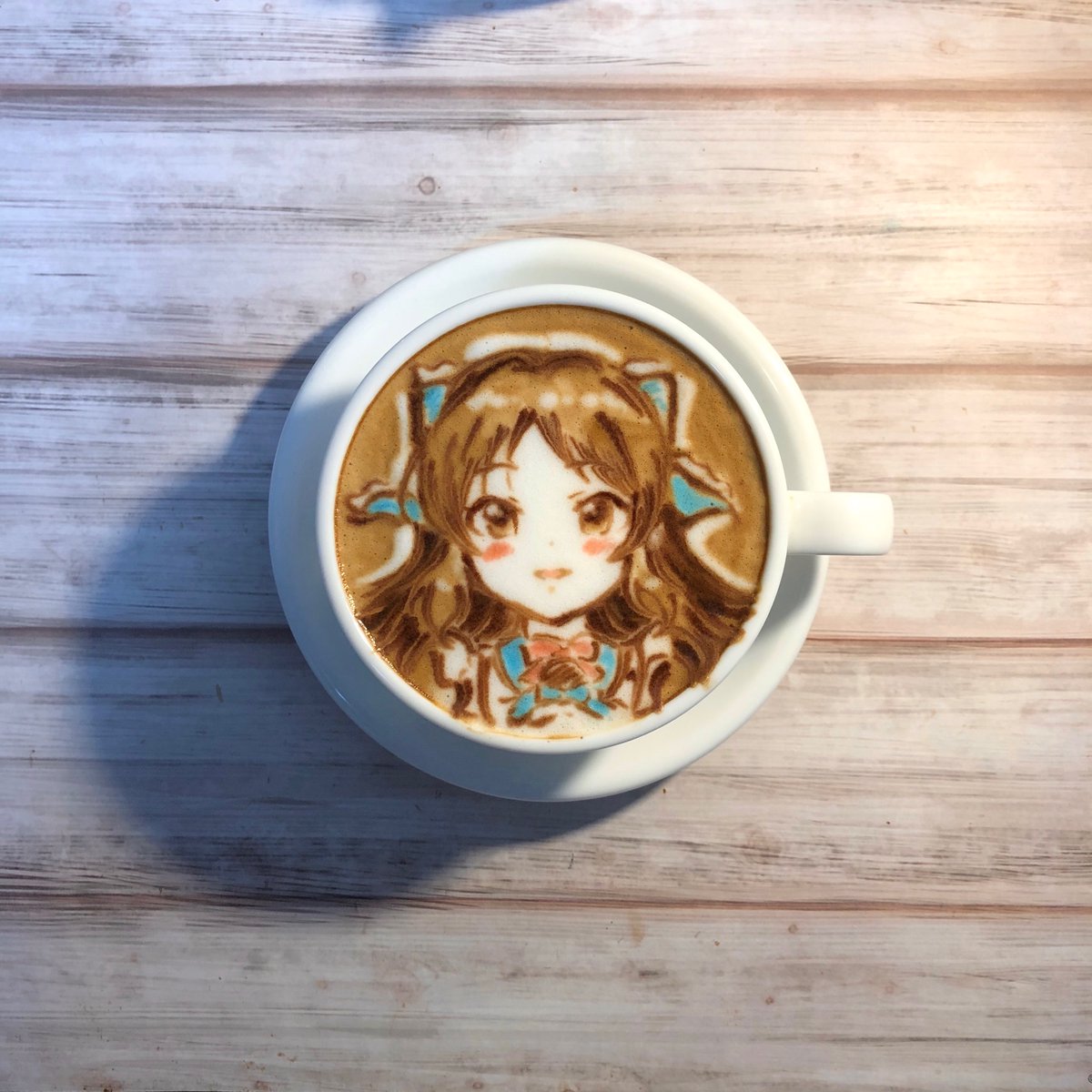 heavensmaa's tweet photo. アイドルマスター シンデレラガールズより橘ありすさんのラテアート☕️

お誕生日おめでとうございます🎊🎉

#橘ありす
#橘ありす誕生祭2020 
#橘ありす生誕祭2020 https://t.co/PmxZTGKmyU