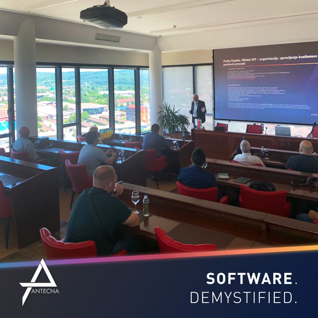 Antecna successfully completed the analysis of the ICT system and presented the audit results to the heads of the IT department and top management of Pošte Srpske.

A big thank you to the project holders in Pošte Srpske as well as our consultants. ✔️
#Antecna