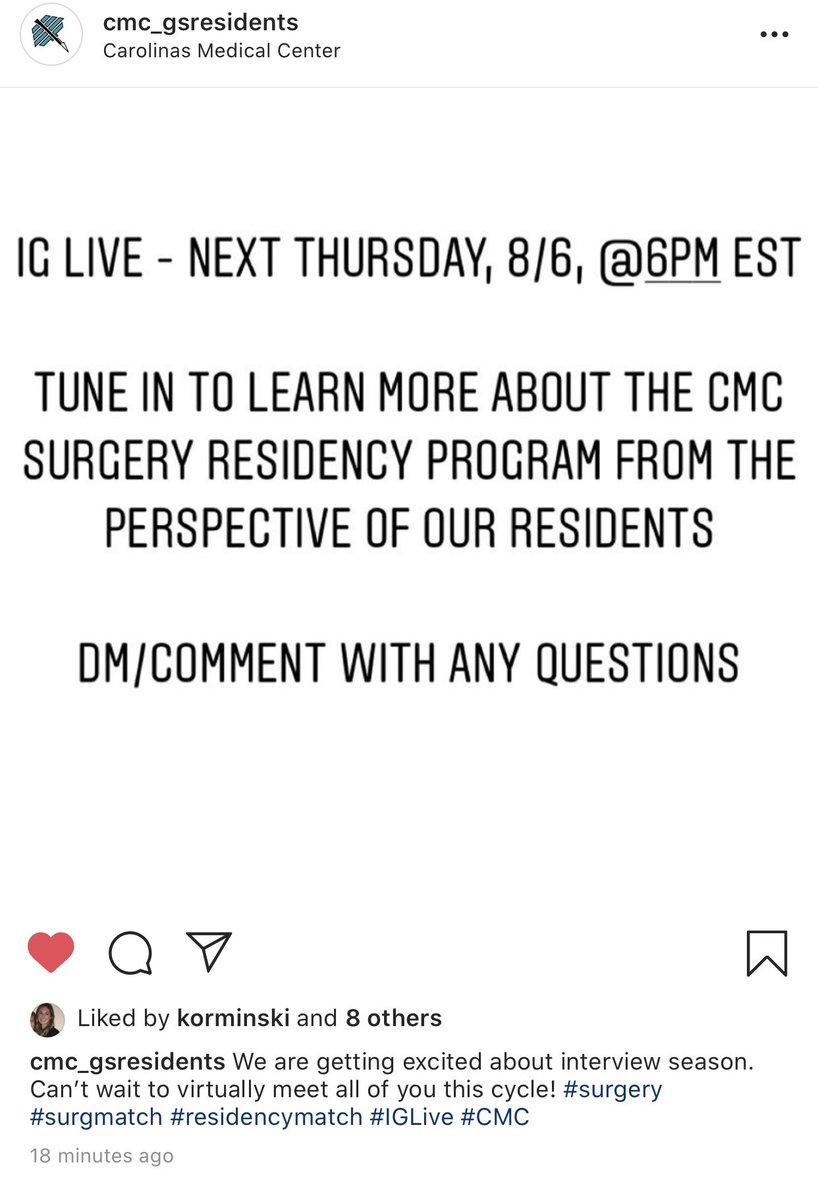 Cody Lendon Mullens (@cody_mullens) on Twitter photo @melanie_fritz_ Adding <a href="/CMCSurgeryRes/">CMC Surgery</a> <a href="/CMC_GSResidents/">CMC General Surgery Residents</a> announcement that was put out on IG to the list! They’ll be hosting on IG live next week. @melanie_fritz_ Adding <a href="/CMCSurgeryRes/">CMC Surgery</a> <a href="/CMC_GSResidents/">CMC General Surgery Residents</a> announcement that was put out on IG to the list! They’ll be hosting on IG live next week.