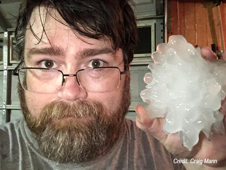 NCEI’s State Climate Extremes Committee functions as a sort of “CSI: Meteorology,” probing claims of state records and issuing investigative reports. Here’s the story of a hailstone found by Craig Mann in Alabama on 3/19/18.  @NWS  @disastersafety  #ALwx 1/6