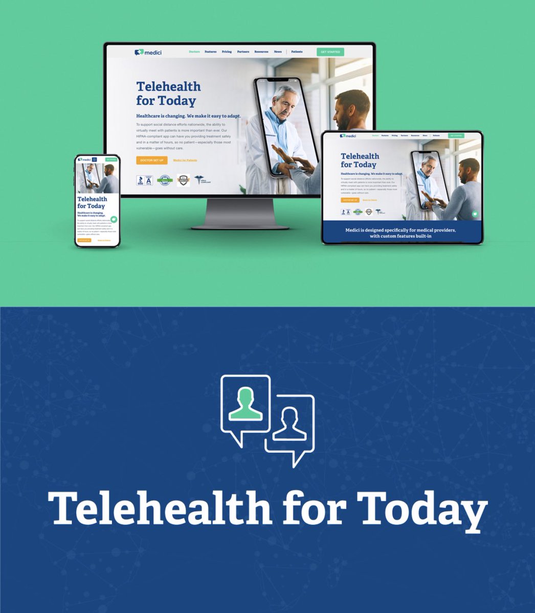 Telehealth is booming &amp; <a href="/Medici_app/">Medici.md</a> is no exception! modintelechy.com/portfolio/medi…