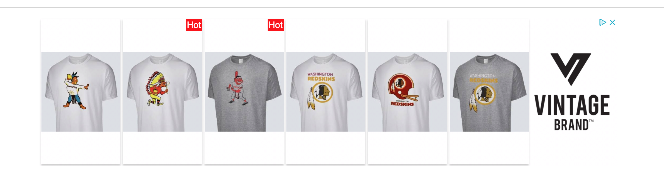 There Sure Are a Lot of Racist Washington Football Team Shirts for