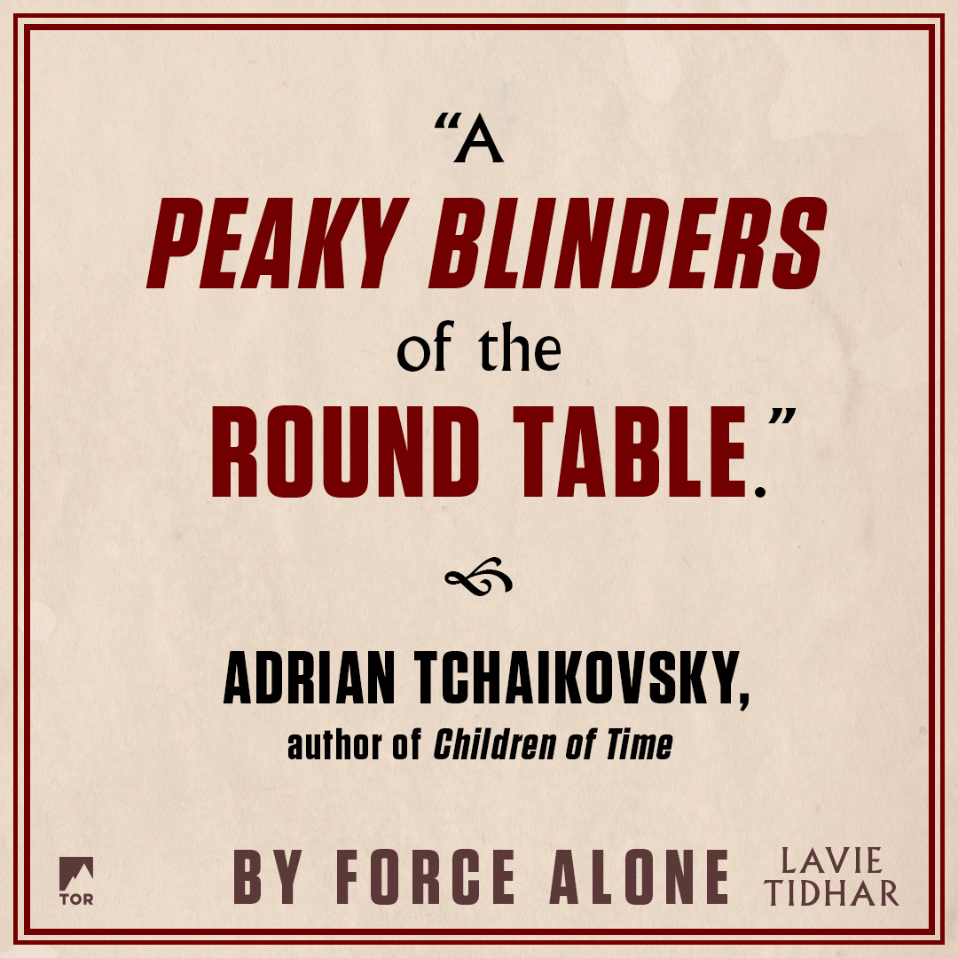 torbooks's tweet photo. A Peaky Blinders of the Round Table" - Adrian Tchaikovsky on #ByForceAlone by @lavietidhar, on sale 8/11 โ๏ธ
https://t.co/6iG2eOT8eT https://t.co/kKWp5MlZIN
