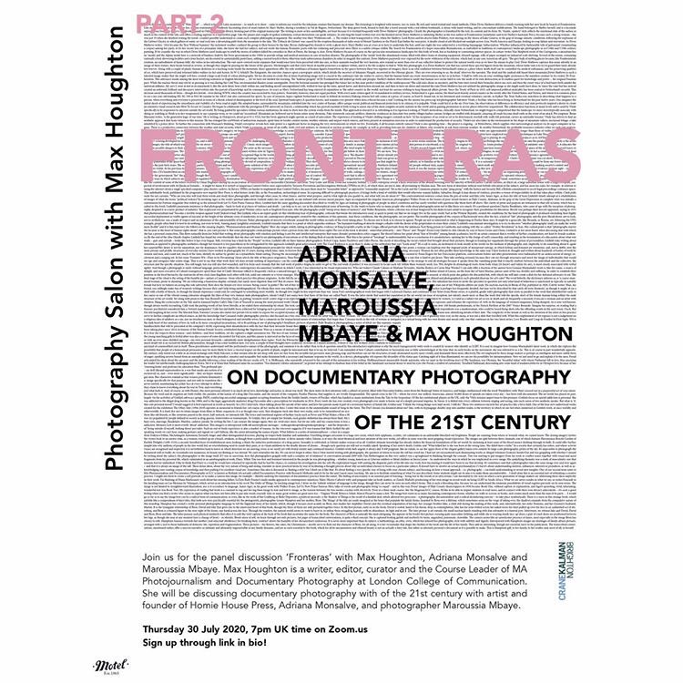 Join us tonight 7pm UK time (BST) <a href="/HomieHousePress/">Homie House Press</a> <a href="/MaroussiaMbaye/">Maroussia Mbaye</a> talking about race, community and self care in photography - two brilliant former students from whom I am lucky to keep learning. C’mon in ...
us02web.zoom.us/webinar/regist…