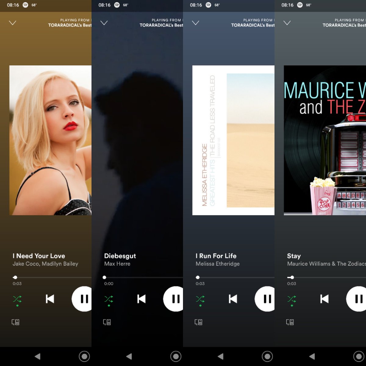DJSangsta's tweet photo. Today's #First4Songs: #INeedYourLove covered by #MadilynBailey and #JakeCoco, #Diebesgut by #MaxHerre, #IRunForLife by #MelissaEtheridge, #Stay by #MauriceWilliams and #TheZodiacs.
#music #DJSangsta #musicislife #Spotify #musicismyescape #oooShiny https://t.co/fThm3dRll4