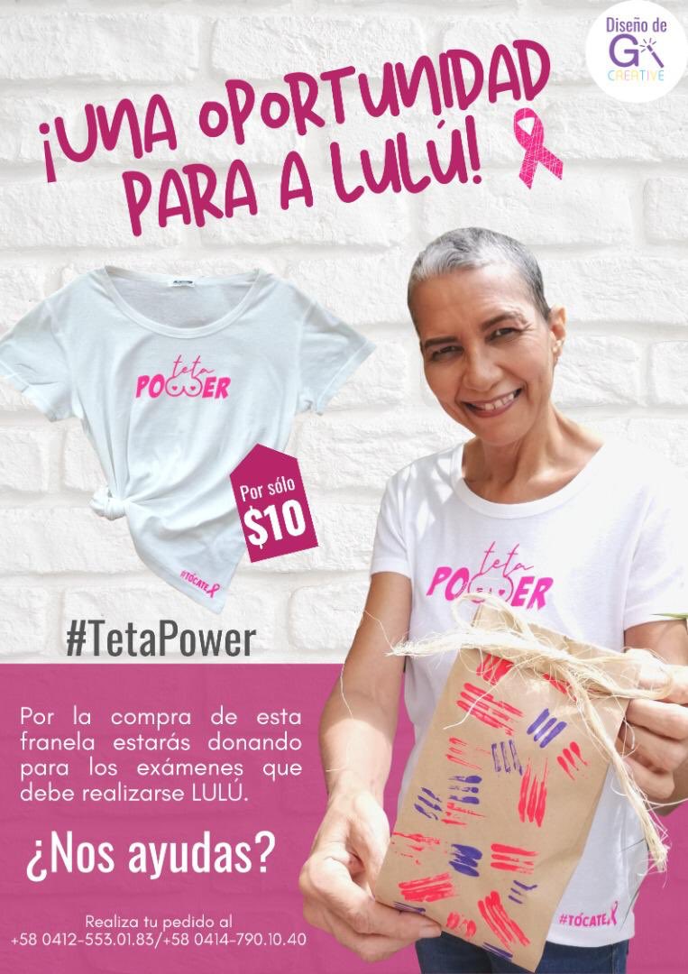 lizfernandezg's tweet photo. Colaboremos con sanación de @lulumijares quien está luchando contra el cáncer de mama, su hija @patychm está coordinando la venta de estas poderosas franelas. 

También puedes ayudar divulgando este tweet dándole RT.

¡Infinitas gracias!

@alexagomez2000 https://t.co/PJ0TRftlGZ