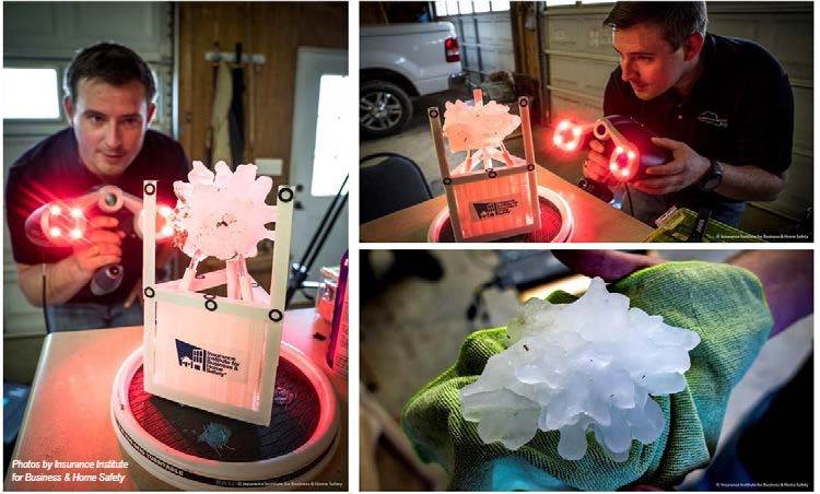 The Insurance Institute for Business & Home Safety—a group that has a vested interest in understanding hail and the damage it causes—then visited and conducted a laser scan of the stone.  @disastersafety 3/6