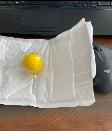 NicoleHolte's tweet photo. Have you gotten one of those China seed packets? @PayPal  is supporting these shady Chinese businesses. Check out my $30 foam golf ball, thanks to PayPal! https://t.co/rsCz9tnPkz