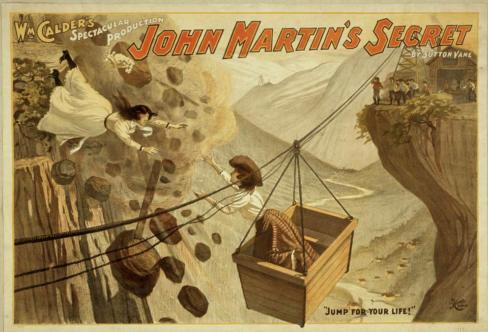 I fear this poster might be writing cheques that the play can't cash...(1898)