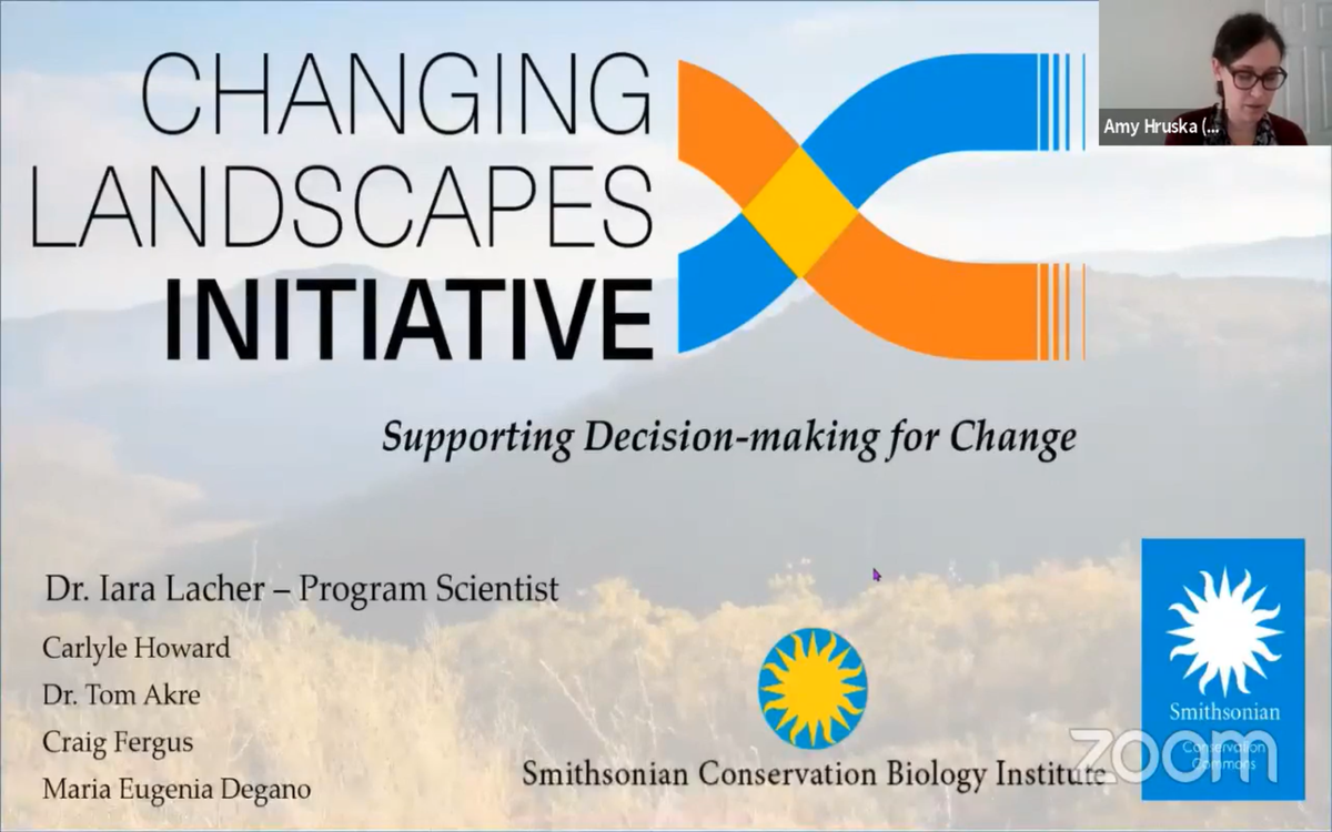 Changing Landscapes Initiative, Integrating land use change science into planning from  @IaraLacher  @smithsonian  @NationalZoo #NACCB2020  #Conservation