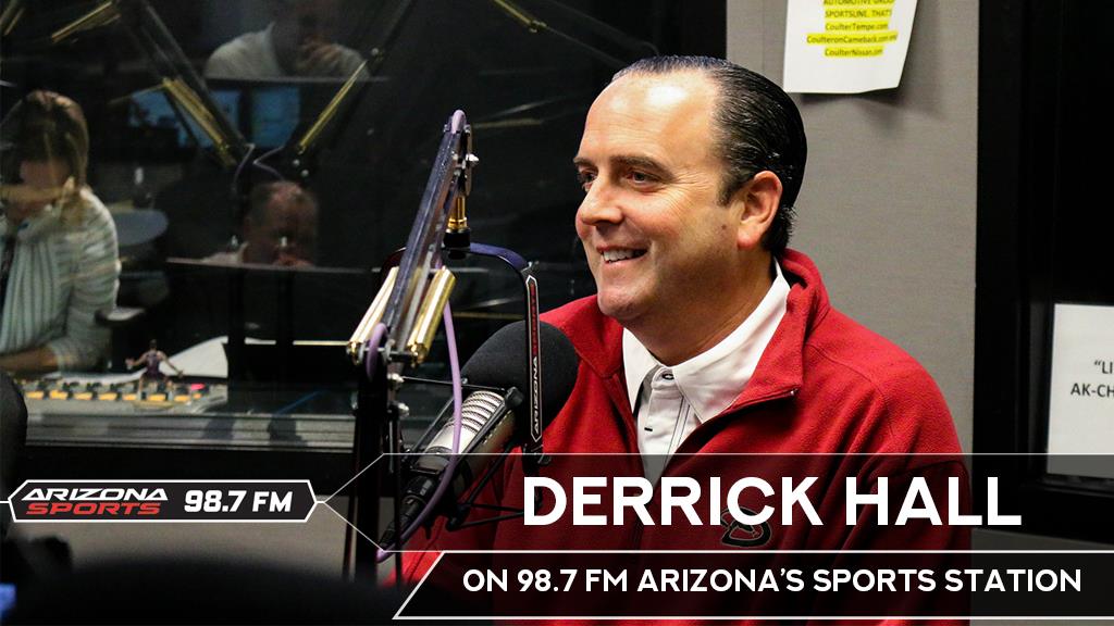 .<a href="/Dbacks/">Arizona Diamondbacks</a> president &amp; CEO <a href="/DHallDbacks/">Derrick Hall</a> joins us this morning at 8:45!

Listen on 98.7 FM, the <a href="/AZSports/">Arizona Sports</a> app or online here: bit.ly/ListenAZSports