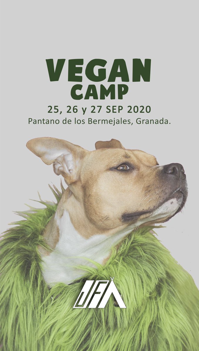 CampJFA's tweet photo. ¡Aviso a campers!
Comienza el plazo de inscripción para el Vegan Camp!
No te quedes sin campamento 🏕️
Traingan a sus amigos 🐕‍🦺🦮🐕
#VeganCamp2020 #CampJFA #CampamentosJustForAdult #Campamentos #JFA #Campismo #Campers #Naturaleza #Compañerismo #Cultura #Vegan #Vegano #Andalucia https://t.co/TVjkBmEZfH