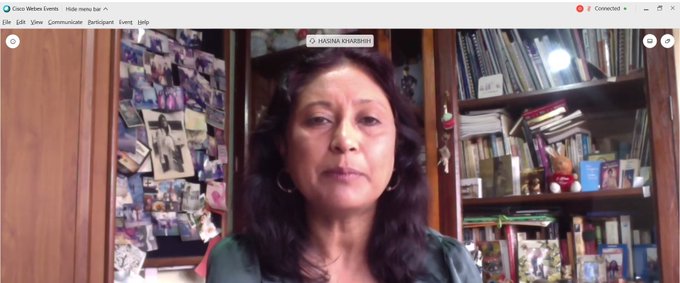 ImpulseNGO's tweet photo. @HasinaKharbhih @ImpulseNGO says, To emerge as frontline workers and play a part in contributing against the fight in #HumanTrafickking. #Impulse Model has focused on engaging more young minds across the #globe,at the #WorldDayAgainstTraffickingofPersons Webinar @unodc @CHRI_INT https://t.co/QmPdh9yWTW