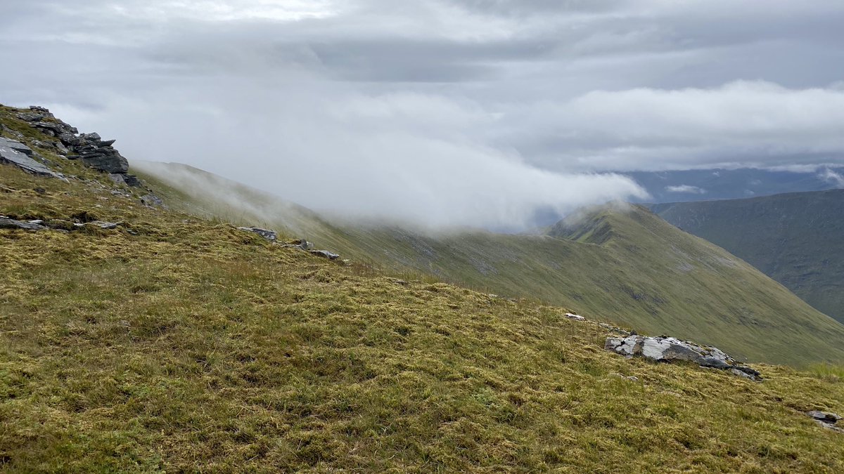 BruceRussell16's tweet image. Sgurr Choinnich and Sgurr a'Chaorachain were today’s hills of choice. Lovely weather &amp;amp; views right until the moment we got on the ridge then the cloud dropped to 800m. 🙄#munros #wirebridge #outandaboutscotland
#inthistogetherScotland
#MScot50
#getoutside