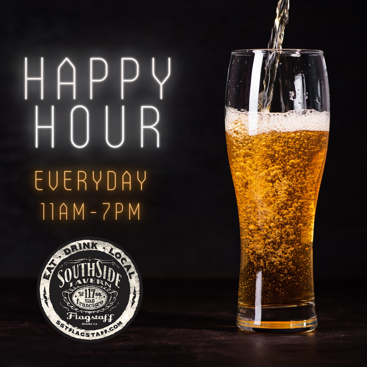 sstflagstaff's tweet photo. We may be biased ... but we have the best Happy Hour in town. 🍻😏 #happyhour #downtownflagstaff #sstflag https://t.co/izC884WOJX