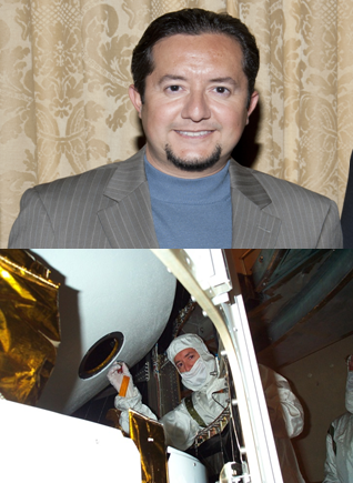 Meet Alejandro Jimenez, Integrated Model Centric Engineering Project Manager. Dad Zacatecas & Mom Guadalajara. Born in East LA. AJ has worked at JPL for 25 years in  @MarsCuriosity, MER,  @NASASMAP,  @EuropaClipper,  @CassiniSaturn  @nasa_es  #CuentaAtrasHaciaMarte    #LatinxInSpace