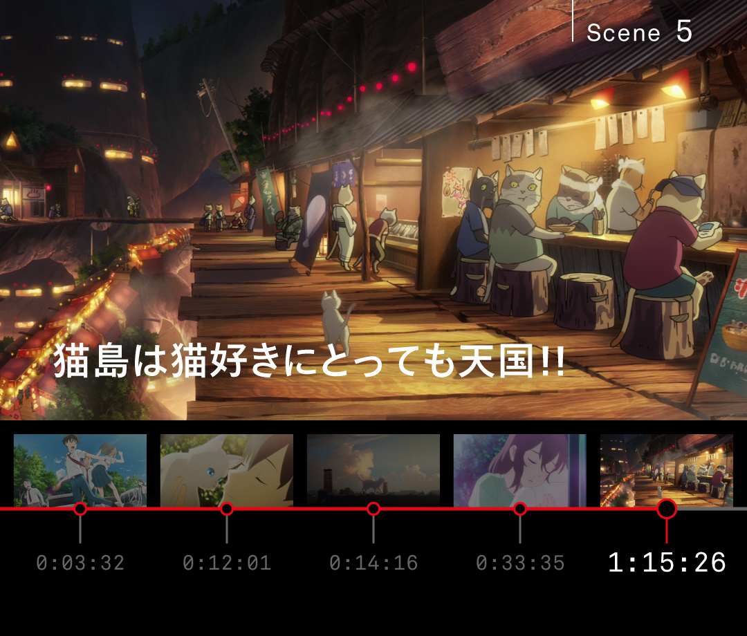 NetflixJP's tweet photo. 猫だけの秘密の場所「猫島」は、
猫の桃源郷のような世界。

「ずっと夜なのは猫が夜行性だから？」
「高低差があるのが猫は好きなんだよね」
「三毛猫に黒猫…可愛い子ばっかり！」

　　　 ✐☡ 猫好きの考察必至!！

全ての猫を愛でるため
一瞬たりとも目が離せない！ https://t.co/0HGuHoexRy