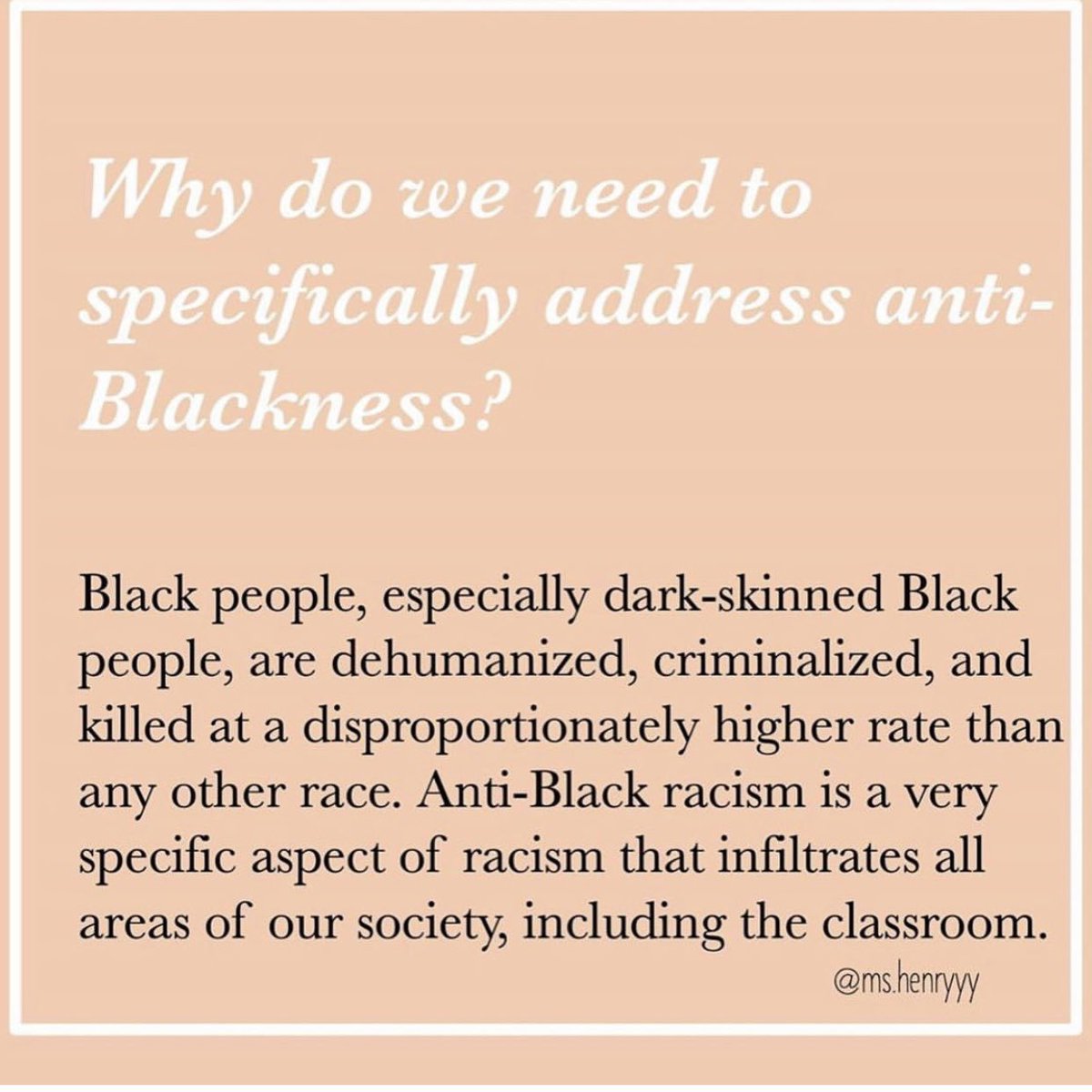 EdsForJustice's tweet photo. Raise your hand if any of this sounds familiar 🙋🏾♀️ How can we tackle anti-blackness in schools? Share your ideas below! 👇🏽
Source: @ms.henryyy on IG
#educatorsforjustice #antiblacknessinschools #blackstudentsmatter #blackteachersmatter https://t.co/iHwRU59Rsw