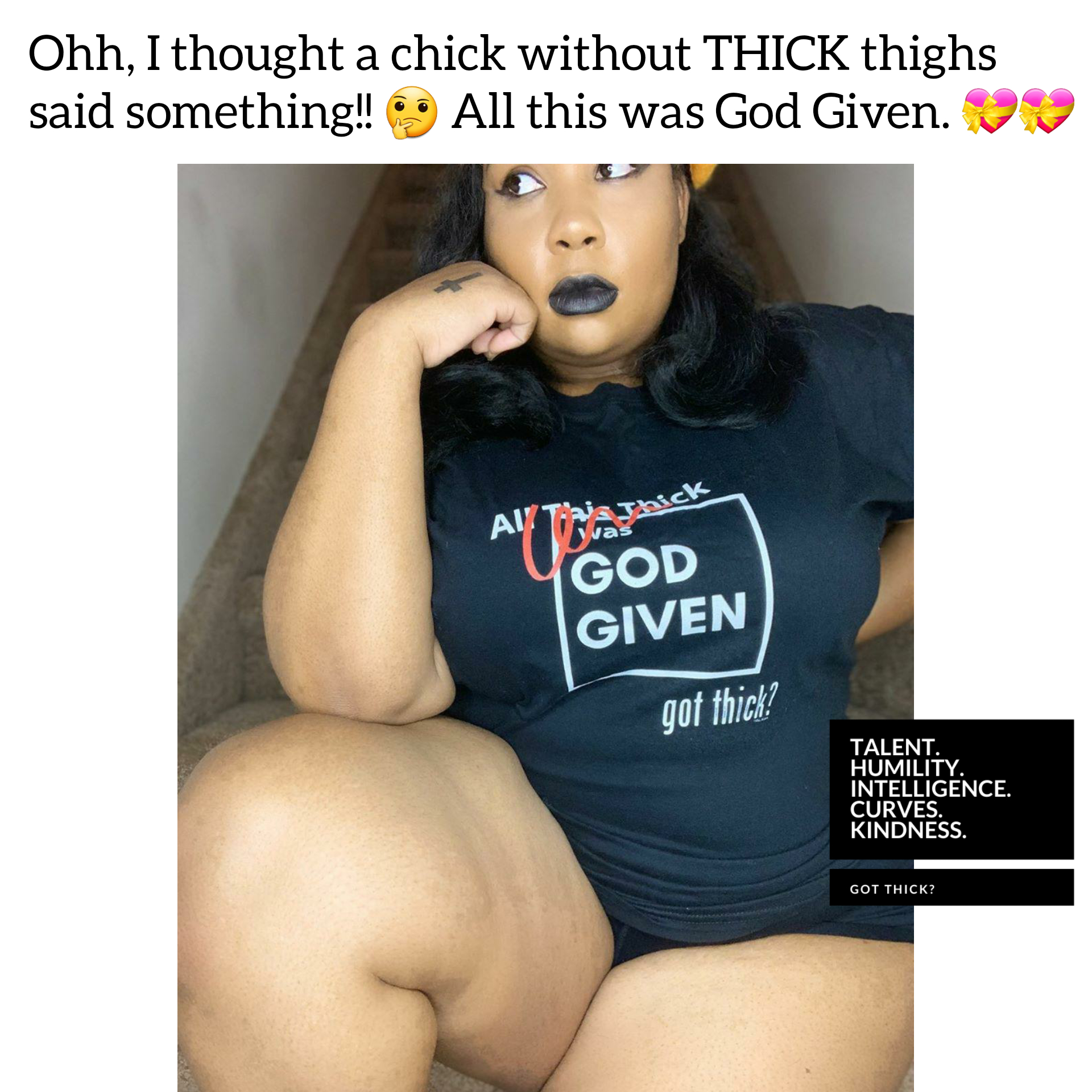 Got Thick Campaign on X: Thick thighs definitely do save lives.. it  inspires them too.  / X
