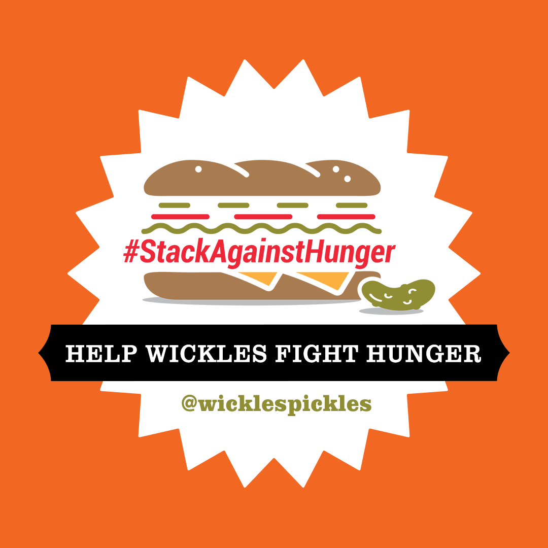 WicklesPickles's tweet image. Help Wickles Fight Hunger - stack a sandwich, film it, share it to social, tag @WicklesPickles and #stackagainsthunger and we'll donate $10 to hungry kids. Get Stacking Y'all!