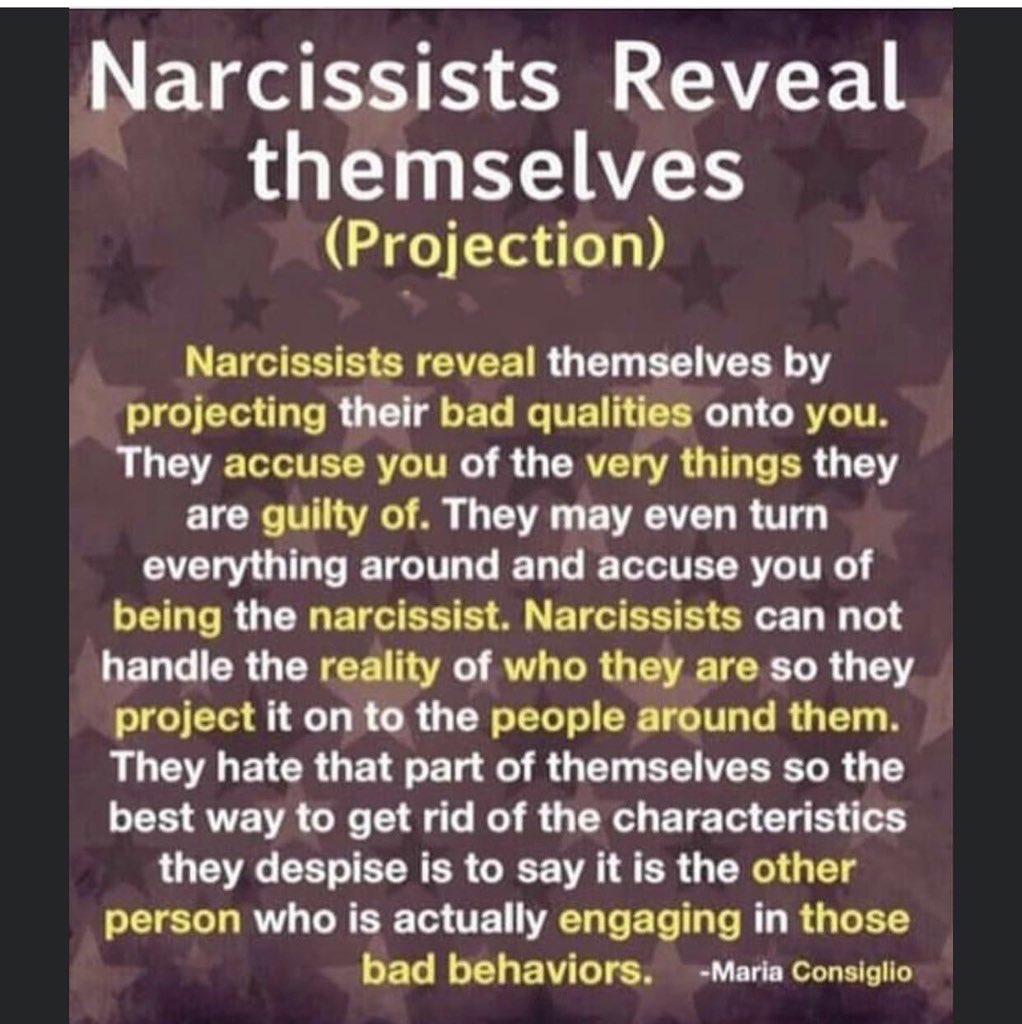 narcapproach's tweet photo. #Narcissist  reveal themselves through projection https://t.co/GplBeq8yRm