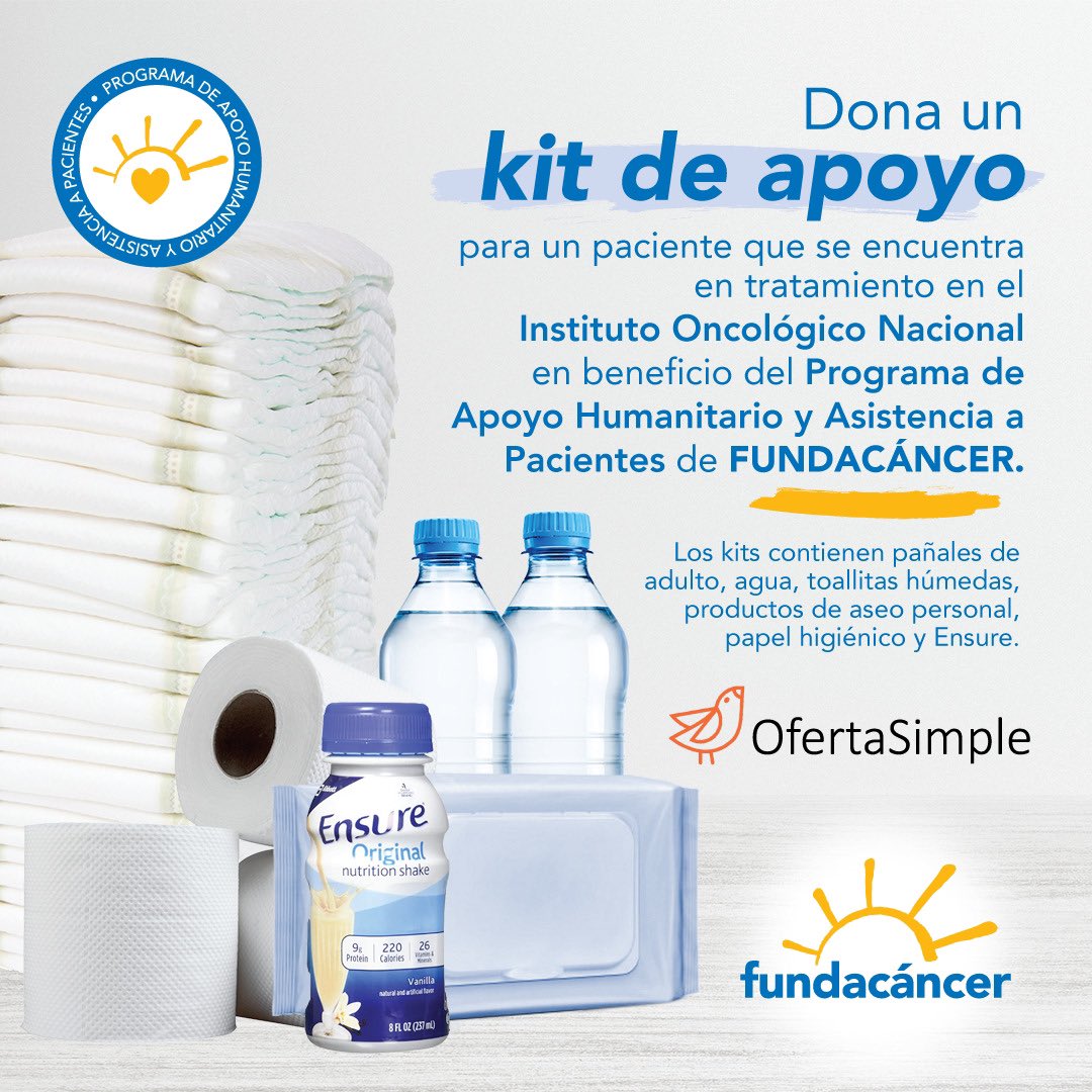 FundaCancerPTY's tweet photo. Visita @OfertaSimplePTY y dona $15.50 por un Kit de Apoyo para un paciente en tratamiento en el Instituto Oncológico Nacional en apoyo al programa de Apoyo Humanitario y Asistencia a Pacientes de FUNDACÁNCER🎗
#Fundacancer #OfertaSimple #Panamá #VoluntariadoPanama https://t.co/7QWgyH8wKh