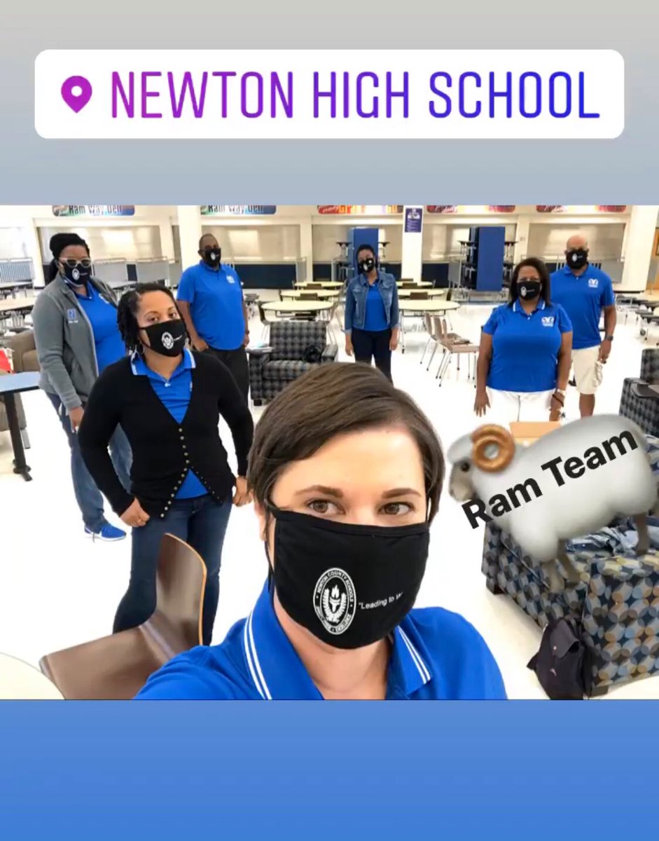 shannonjbuff's tweet photo. The @Newton_High team is working hard to prepare for the 2020-2021 school year!! #leadingtowin #ramsrise #maskupNHS #maskupncss #ncssbethebest https://t.co/O3PUoKECw7