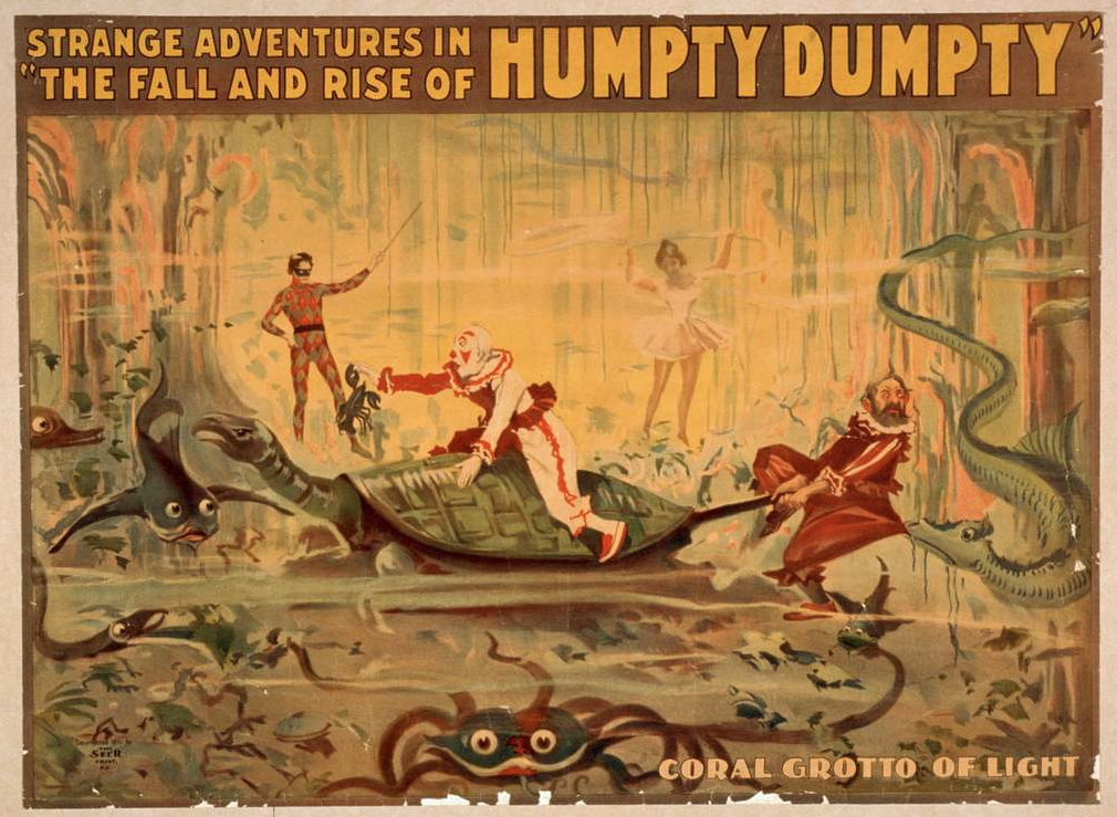 It's been a while since I heard the tale of Humpty Dumpty, but did I pass out as a kid and miss a few thousand verses?! (1899)