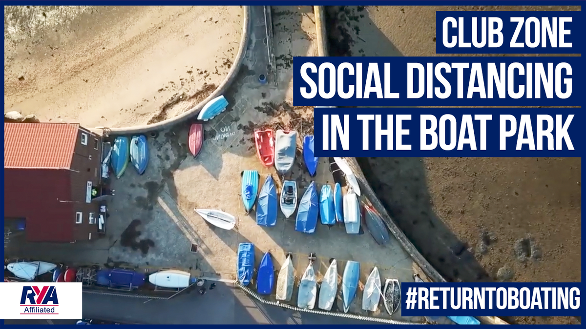 RYA's tweet photo. In this week's episode Rob Howlett visits two clubs, Poole Yacht Club and East Dorset Sailing Club, to see how they are getting their members back on the water within the social distancing guidelines - https://t.co/gvXrvDNoz1

#ReturnToBoating #StayAlertSaveLives https://t.co/RqMFBdied9