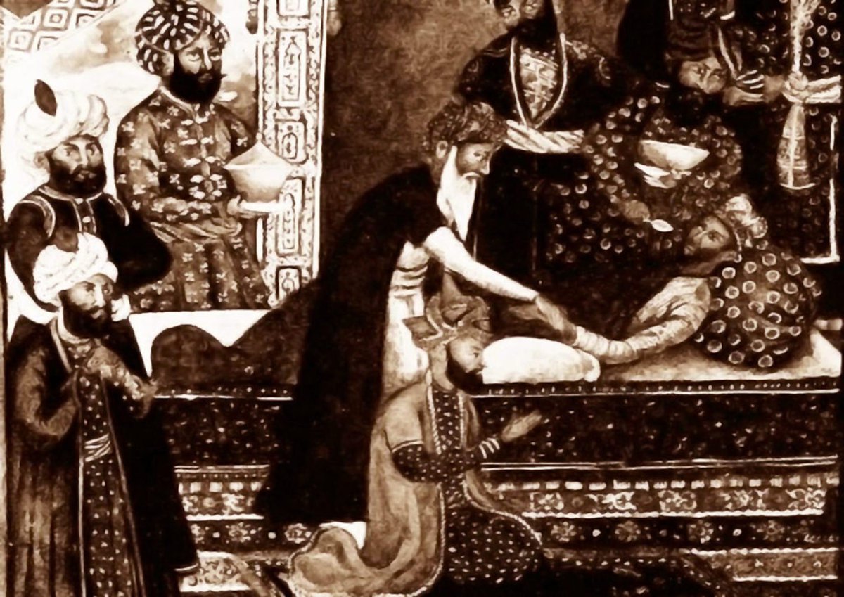 सन् 1528-29 : आक्रांता बाबर ने अपने सेनापती मीर बाकी को कहकर रामजन्म भूमि पर बाबरी मस्ज़िद का निर्माण करवाया जोकि इस्लामिक वर्चस्व को स्थापित करने का एक तरीका है। 2/n